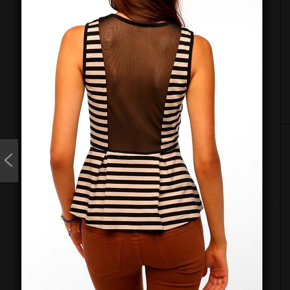 Pins & Needles Peplum Top - Picture 2 of 8